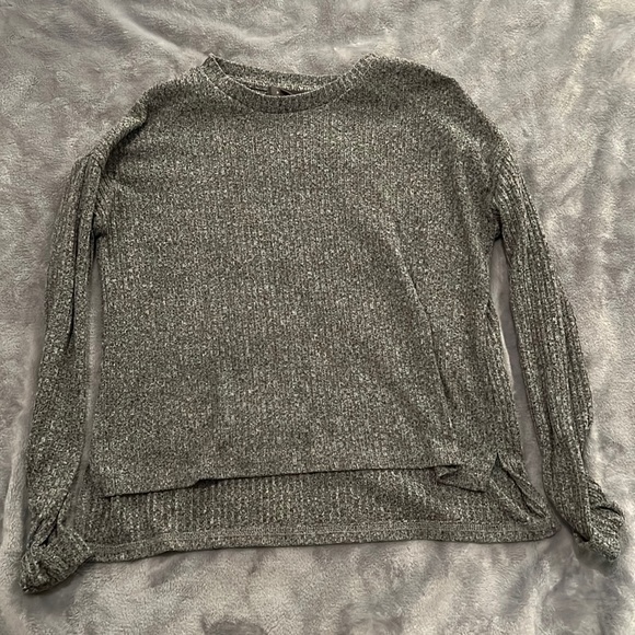 XS grey sweater with ribbed detail - Picture 1 of 1